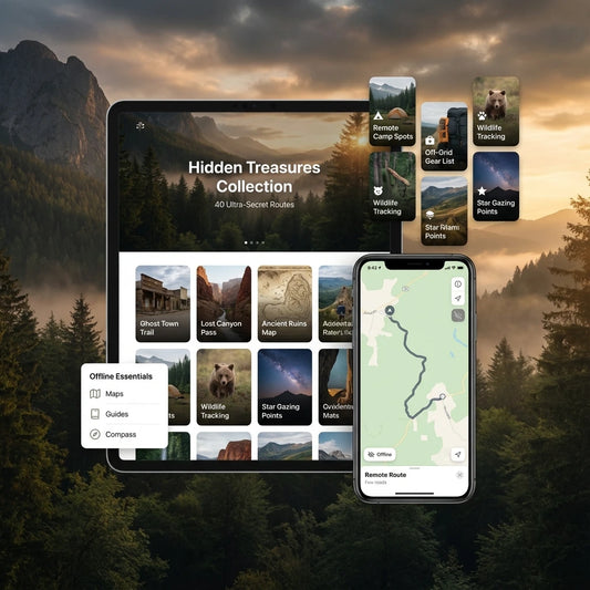 40+ European Hidden Treasure Road Trips Bundle - with GPS Maps & Budget Trackers